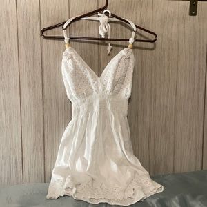 Swim cover up halter dress